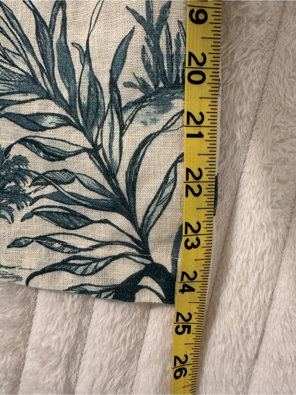 Abercrombie & Fitch Strapless Cream Dress with Blue Tropical Print - Picture 8 of 9
